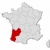 Map of France, Aquitaine highlighted stock photo © Schwabenblitz