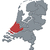 Map of Netherlands, South Holland highlighted stock photo © Schwabenblitz