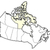 Map of Canada, Nunavut highlighted stock photo © Schwabenblitz