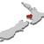 Map of New Zealand, Manawatu-Wanganui highlighted stock photo © Schwabenblitz