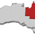 Map of Australia, Queensland highlighted stock photo © Schwabenblitz
