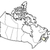 Map of Canada, New Brunswick highlighted stock photo © Schwabenblitz