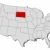 Map of the United States, South Dakota highlighted stock photo © Schwabenblitz