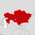kaart · Kazachstan · politiek · verscheidene · regio · abstract - stockfoto © Schwabenblitz