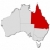 Map of Australia, Queensland highlighted stock photo © Schwabenblitz