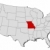 Map of the United States, Missouri highlighted stock photo © Schwabenblitz