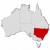 Map of Australia, New South Wales highlighted stock photo © Schwabenblitz