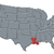 Map of the United States, Louisiana highlighted stock photo © Schwabenblitz
