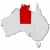 Map of Australia, Northern Treeitory highlighted stock photo © Schwabenblitz