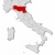Map of Italy, Emilia-Romagna highlighted stock photo © Schwabenblitz