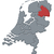 Map of Netherlands, Drenthe highlighted stock photo © Schwabenblitz