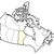 Map of Canada, Manitoba highlighted stock photo © Schwabenblitz