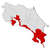 Map of Costa Rica, Puntarenas highlighted stock photo © Schwabenblitz