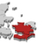 Map of Danmark, Zealand highlighted stock photo © Schwabenblitz