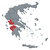 térkép · Görögország · nyugat · politikai · néhány · absztrakt - stock fotó © Schwabenblitz