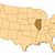 Map of United States, Illinois highlighted stock photo © Schwabenblitz