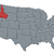 Map of the United States, Idaho highlighted stock photo © Schwabenblitz
