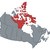 Map of Canada, Nunavut highlighted stock photo © Schwabenblitz