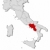 Map of Italy, Campania highlighted stock photo © Schwabenblitz