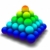 arco · iris · pirámide · esferas · blanco · resumen - foto stock © ShawnHempel