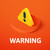 Warning isometric icon, isolated on color background stock photo © sidmay
