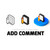 Add comment icon in different style stock photo © sidmay
