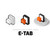 E-Tab icon in different style stock photo © sidmay