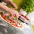 pizza · detaliu · italian · stil · vegetarian - imagine de stoc © SimpleFoto