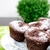 Chocolate muffins with sugar on white plate stock photo © simpson33