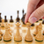 Man playing chess on white background stock photo © simpson33