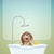 Dog in bath for grooming stock photo © sognolucido