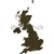 Dark silhouetted map of United Kingdom stock photo © speedfighter