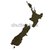 Dark silhouetted map of New Zealand stock photo © speedfighter