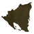 Dark silhouetted map of Nicaragua stock photo © speedfighter