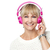 Portrait of a cheerful woman with headphones on stock photo © stockyimages