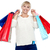 Portrait of a middle aged shopaholic woman stock photo © stockyimages