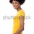 mulher · bonita · amarelo · topo · jeans · encantador - foto stock © stockyimages