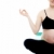 afbeelding · zwangere · dame · yoga · geïsoleerd · witte - stockfoto © stockyimages