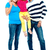 Full length portrait of a cheerful family of three stock photo © stockyimages