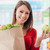 kobieta · zakupu · świeże · warzywa · uśmiechnięta · kobieta · zakupy · supermarket - zdjęcia stock © stokkete