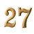 Wooden numeric 27 stock photo © stoonn
