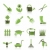 Garden and gardening tools and objects icons  stock photo © stoyanh