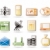 Simple Communication and Business Icons stock photo © stoyanh