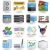 bank, business, finance and office icons  stock photo © stoyanh