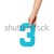 hand holding up the number three from the top stock photo © stryjek