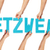 Turquoise alphabet lettering spelling NETZWERK stock photo © stryjek