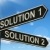 Solution 1 or 2 Choice Showing Strategy Options Or Solving stock photo © stuartmiles