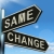 Change Same Signpost Showing That We Should Do Things Differentl stock photo © stuartmiles