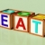 Blocks Spelling Eat As Symbol for Eating And Diet stock photo © stuartmiles