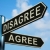 Disagree Or Agree Directions On A Signpost stock photo © stuartmiles
